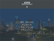 Tablet Screenshot of lutzelectric.com